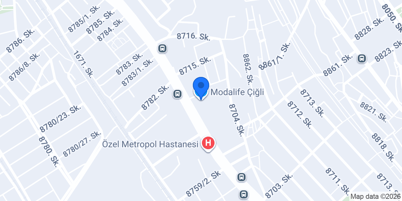 Modalife Çiğli konumu