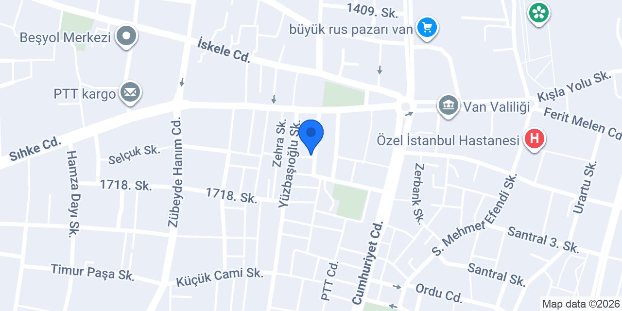 AKDENİZ VAN HOTEL konumu