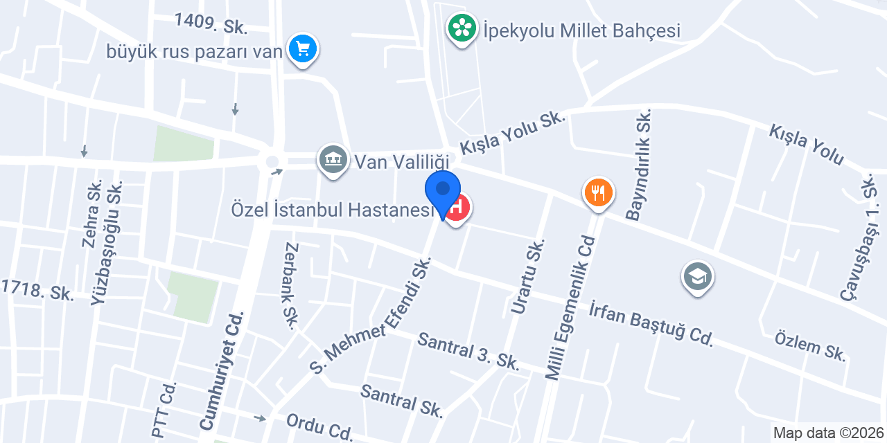 VAN LAZER konumu