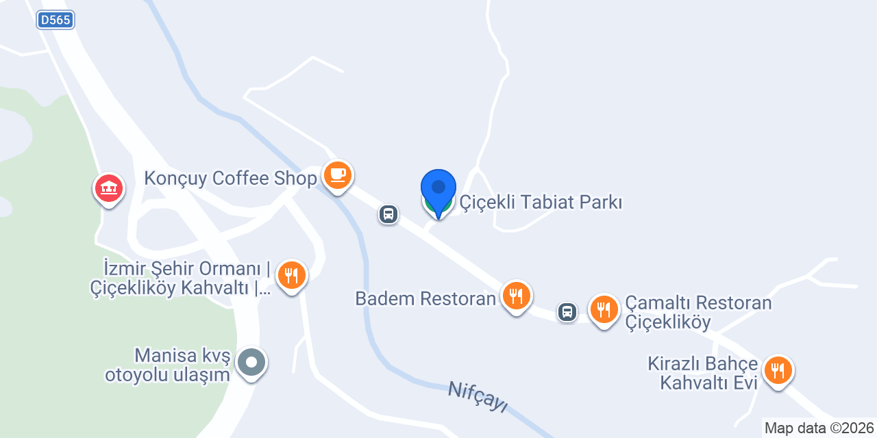 Çiçekli Tabiat Parkı konumu