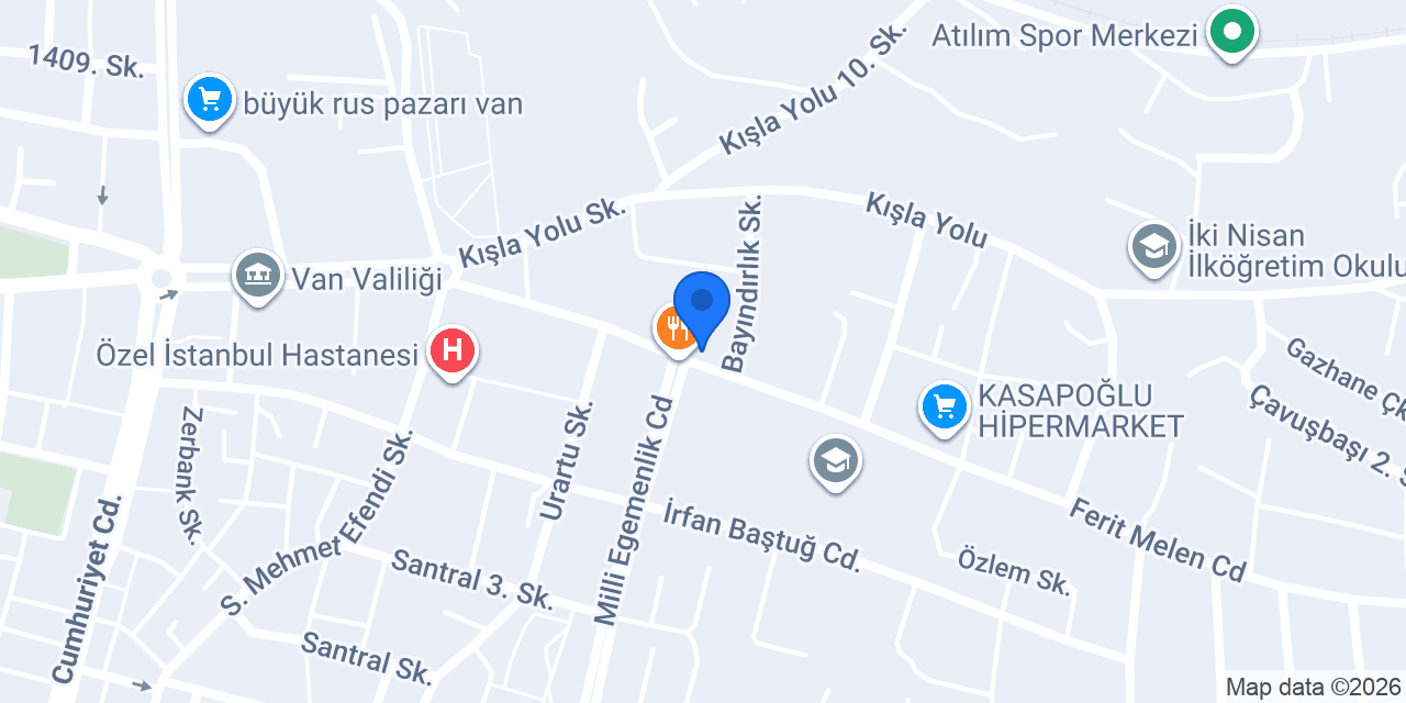 Mavi - Van Cadde 2 konumu