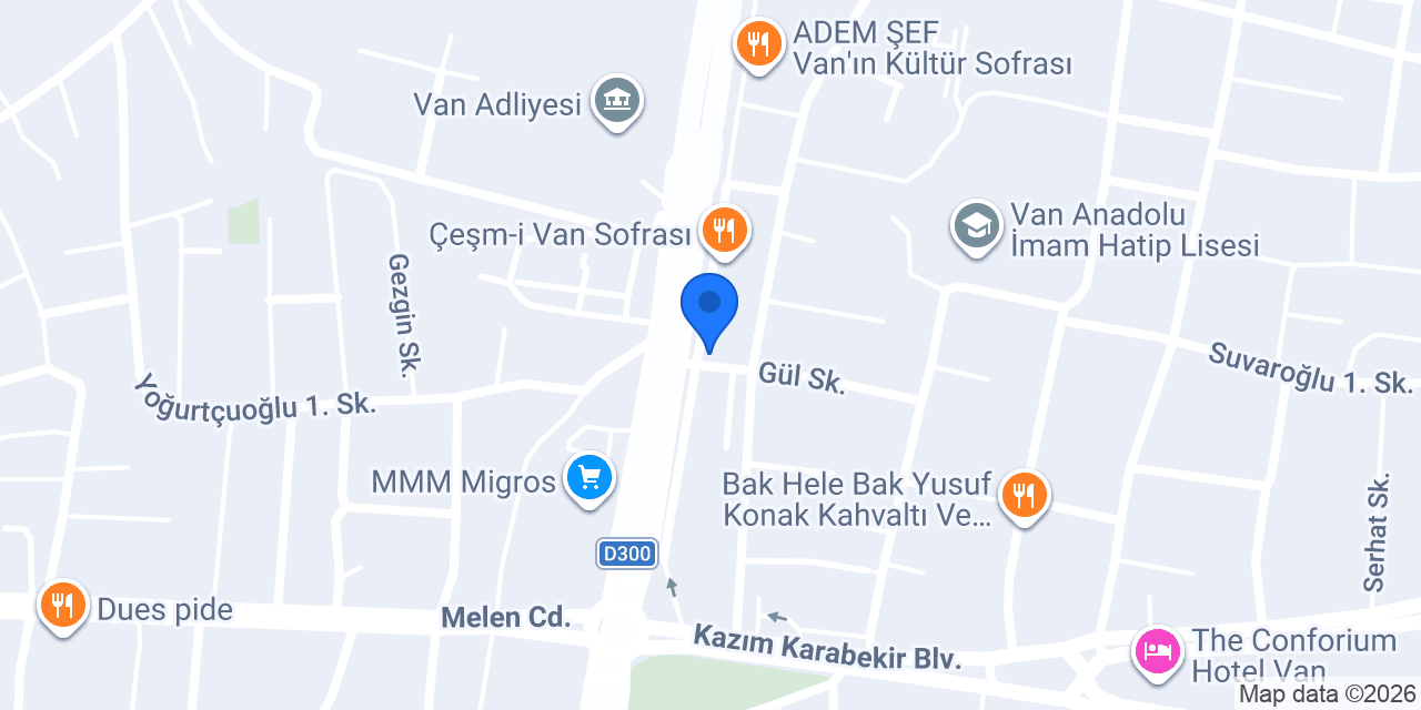 Av. Ruşen Burak Yoldaş Hukuk Bürosu konumu