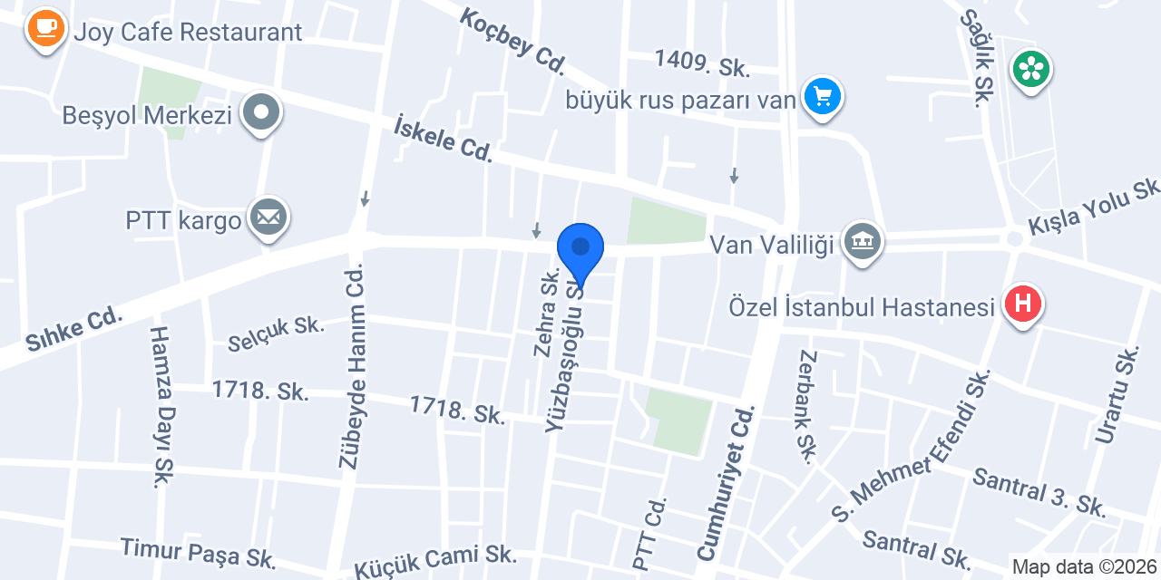 van toprak otel konumu