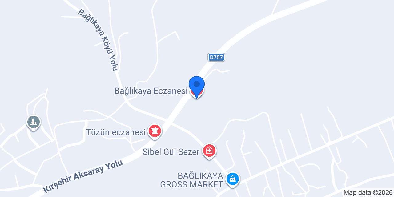 Bağlıkaya Eczanesi konumu