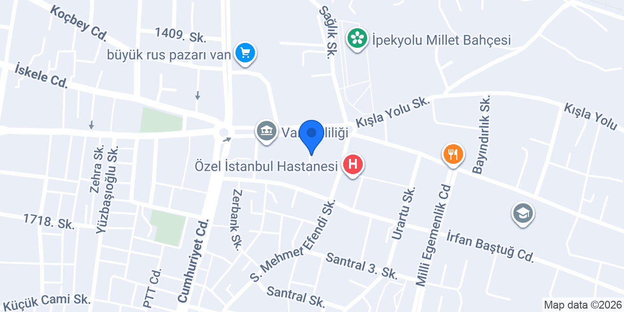 Urartu diş deposu van konumu