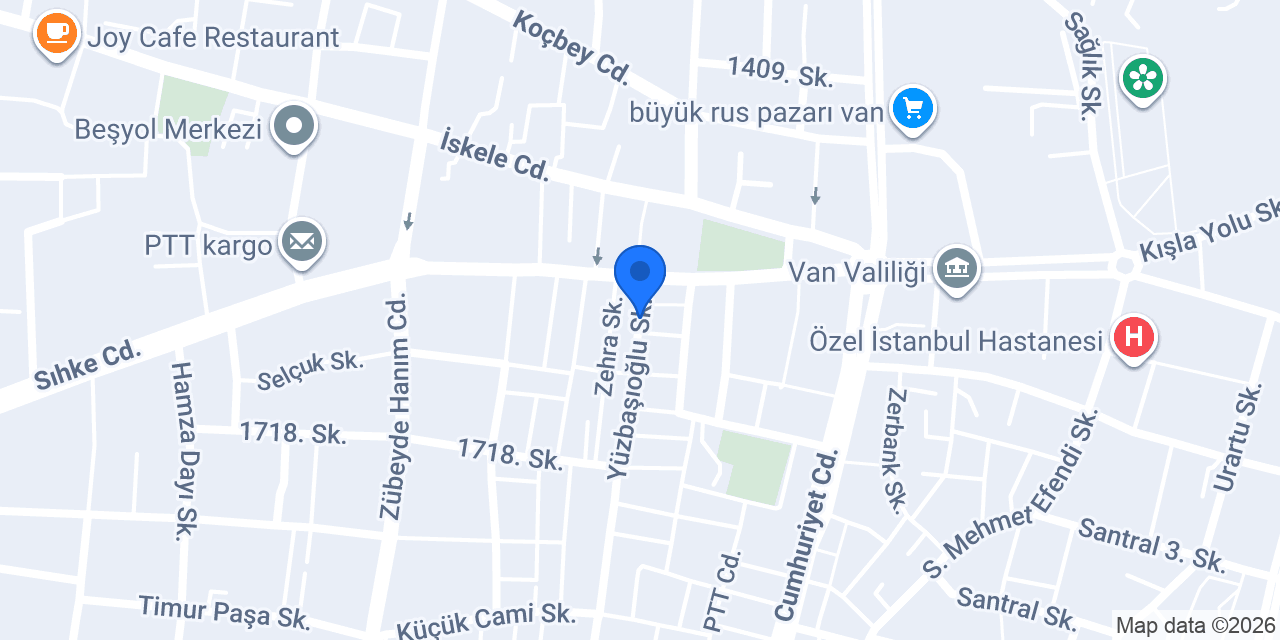 VAN GÖLÜ VETERİNER KLİNİĞİ konumu