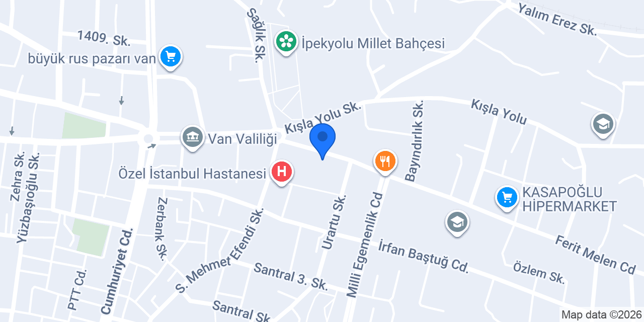 Van Ayka ayakkabı konumu