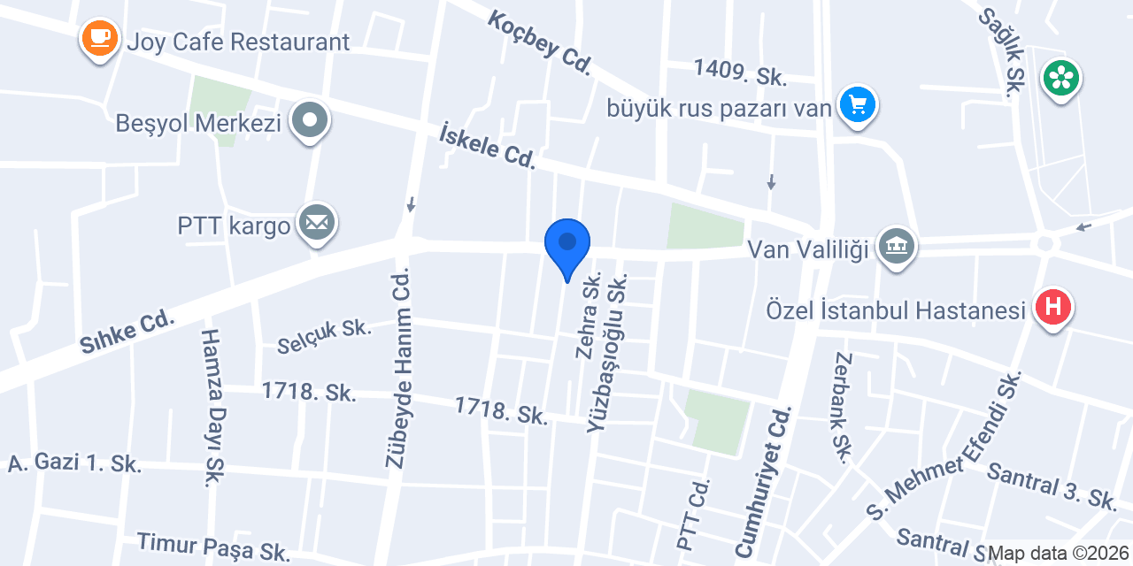 Irmak Mobilya van konumu