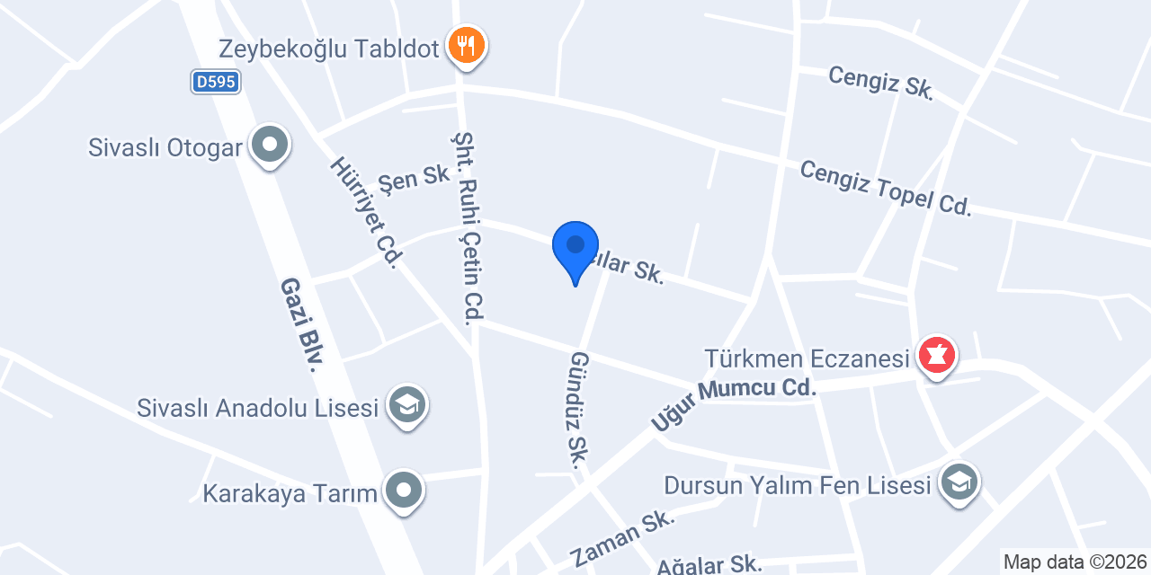 Uşak Emniyet Müdürlüğü konumu
