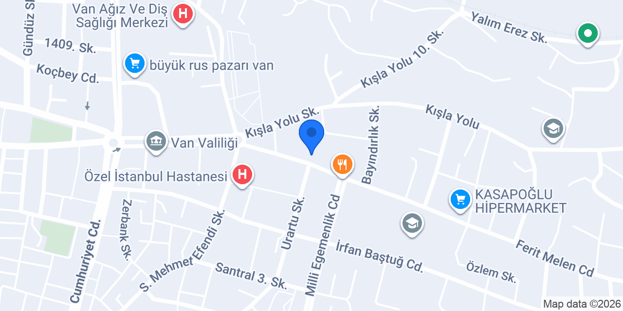 Van Avukat Osman Bayık konumu
