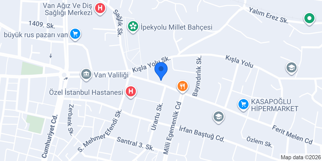 Büyükşehir İlaçlama Van konumu