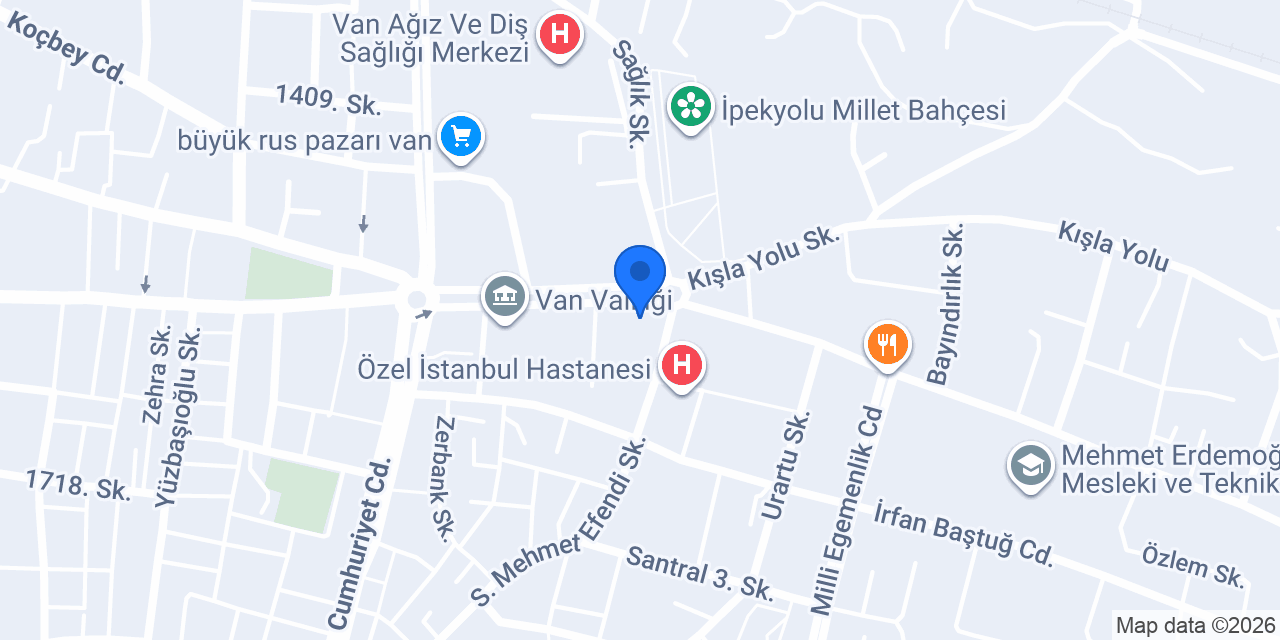 Sağlık Eczanesi konumu