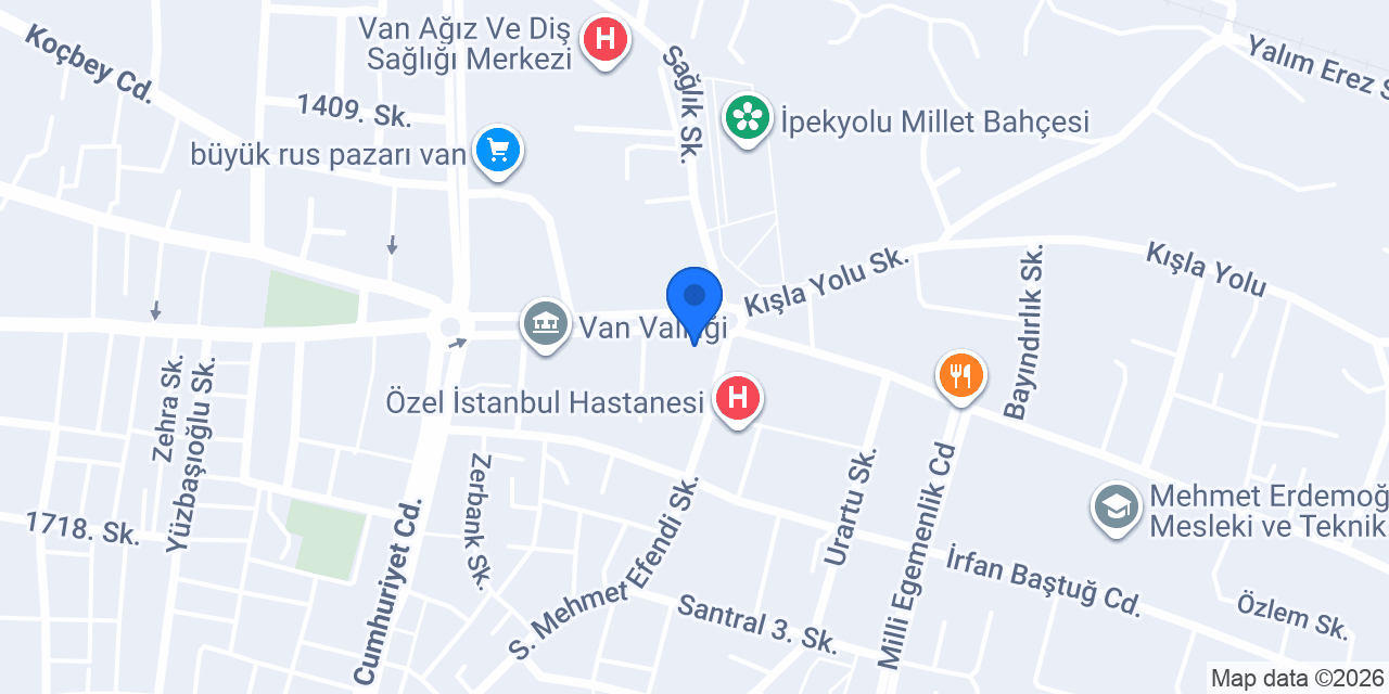 Yeni Van Eczanesi konumu