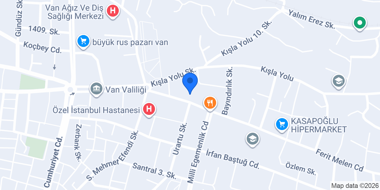 Van Yeminli Tercüme Merkezi konumu