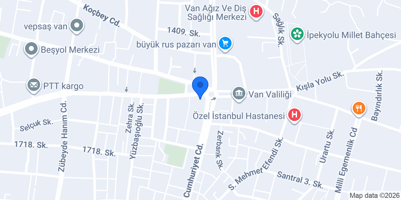 ÖZKOÇ ELEKTRONİK VAN konumu