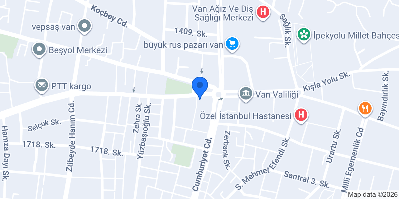 VAN 3. Noterliği konumu