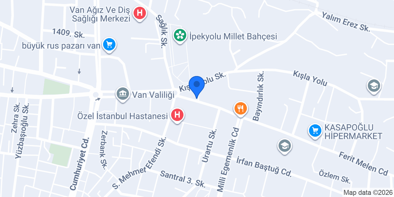 Van Öz Urfa Pide lahmacun konumu