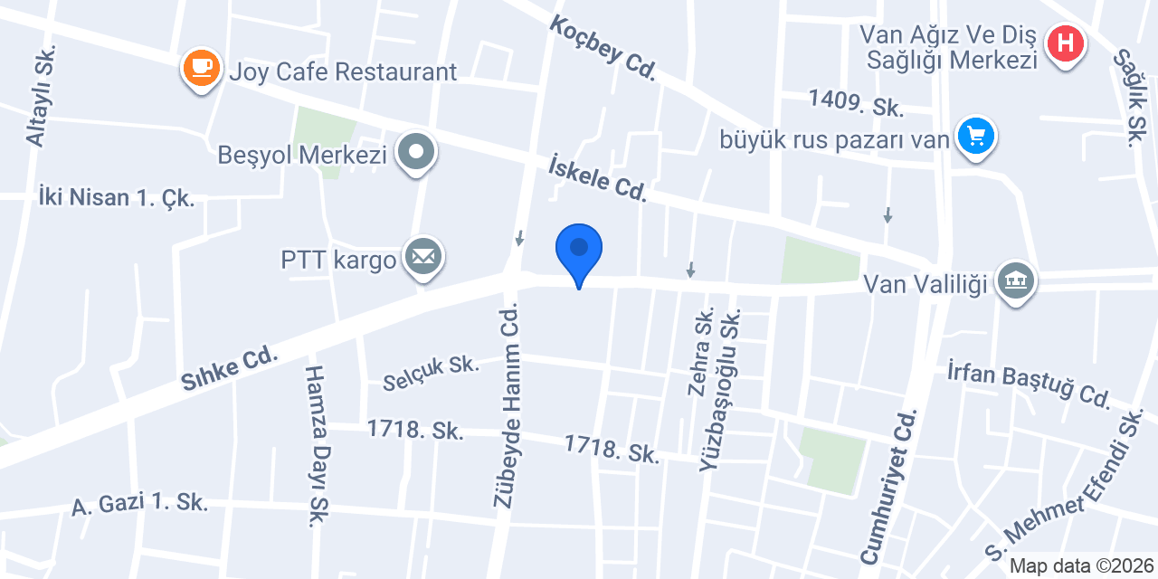 VAN YAPI EMLAK konumu