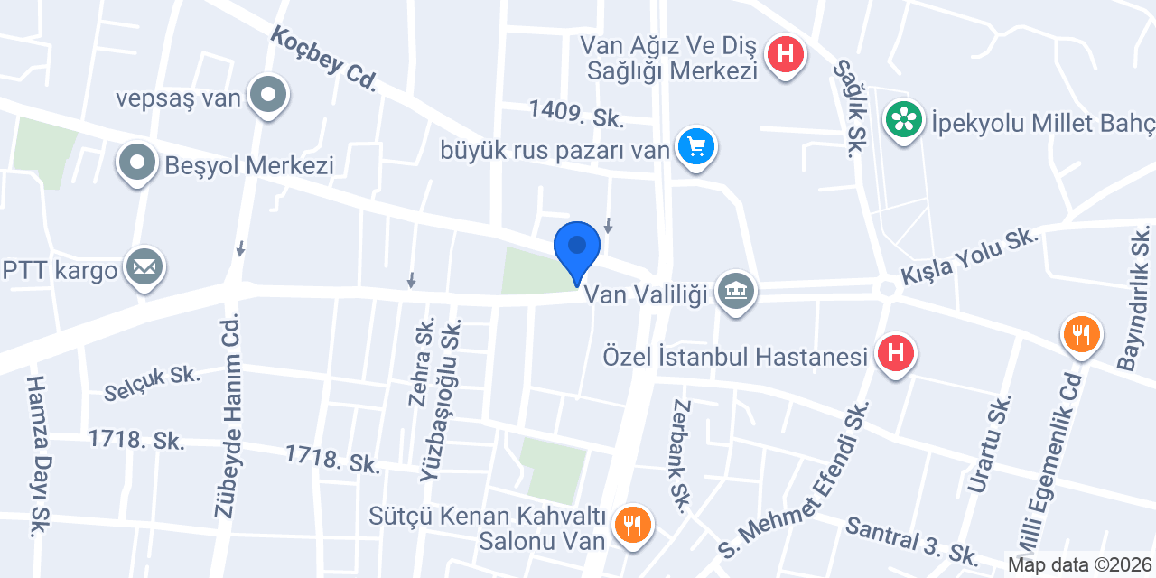 Taksi Van Beşyol Taksi konumu