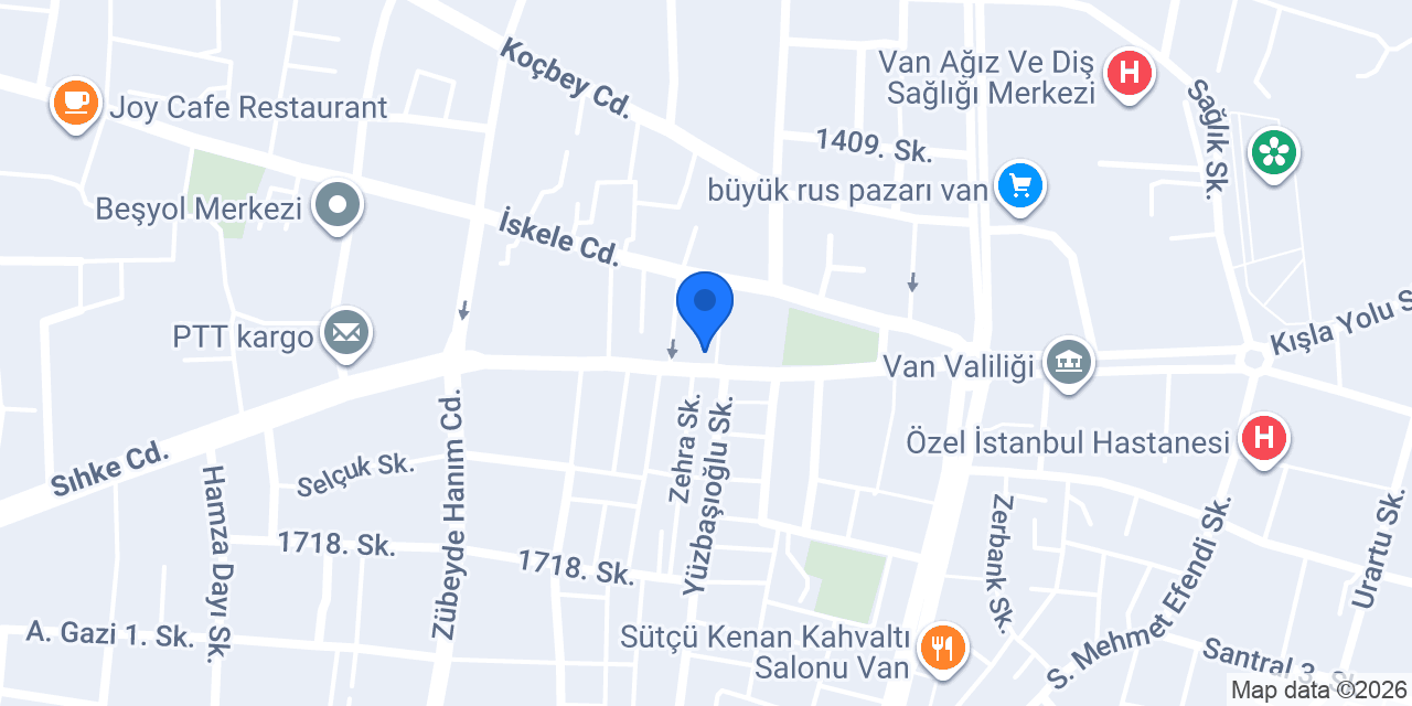 Şehri-Van Et Lokantası konumu