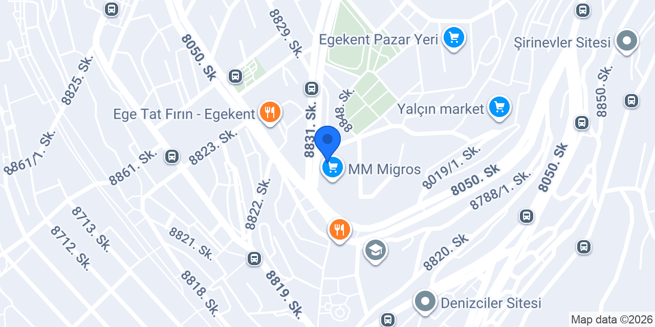 Evim Pastanesi konumu