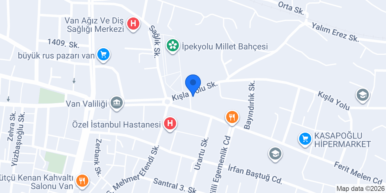 Van Kuyumcular Derneği konumu