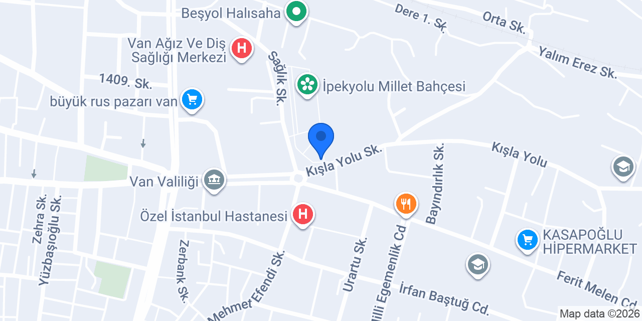 Van masaj spa salonu konumu