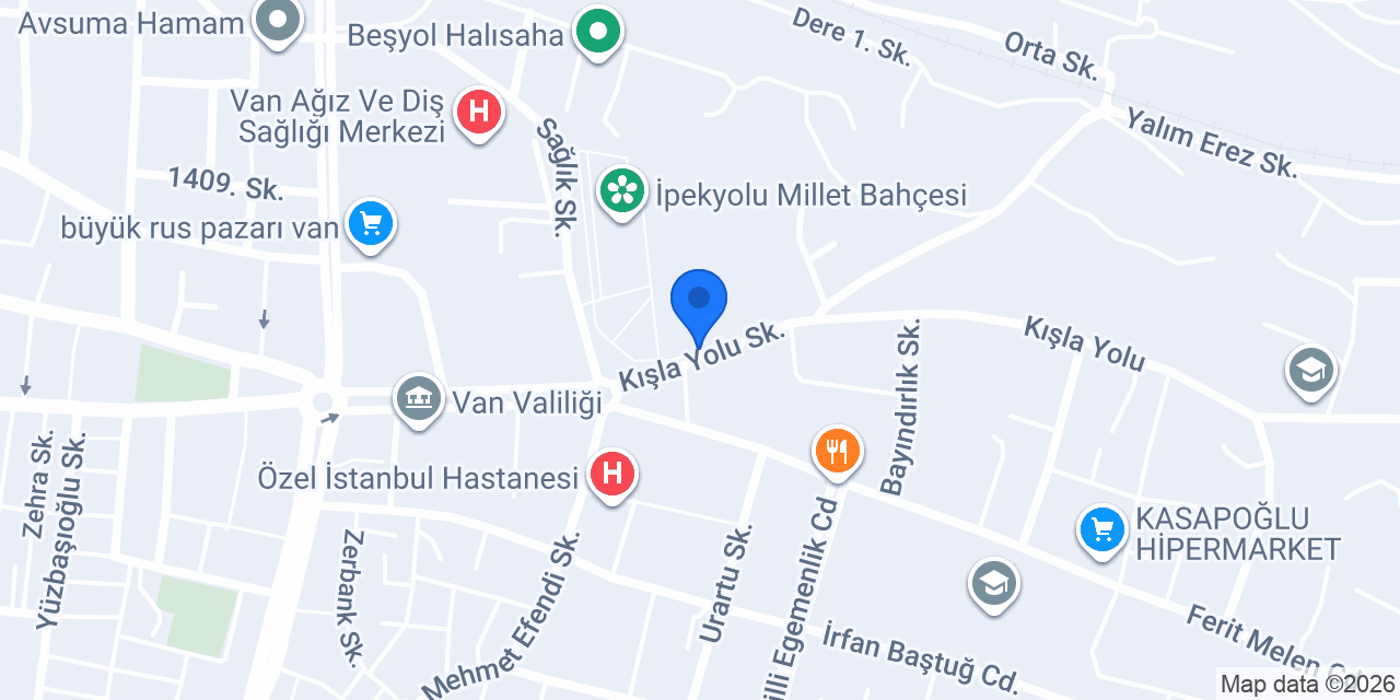 Van sağlık taksi konumu