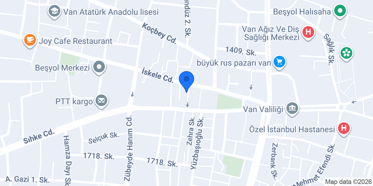 VAN MOBİLYA AKTAŞ TİCARET konumu