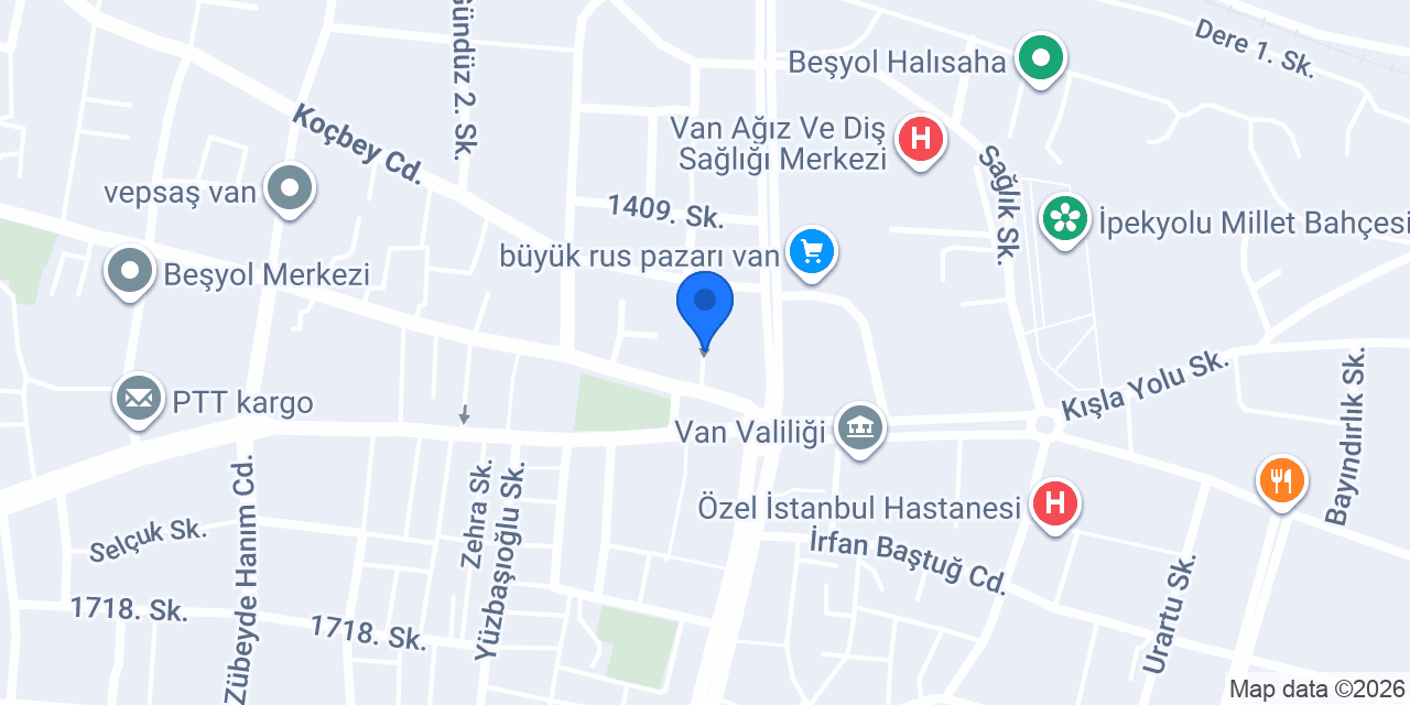 Üniversite Kitap Kırtasiye konumu