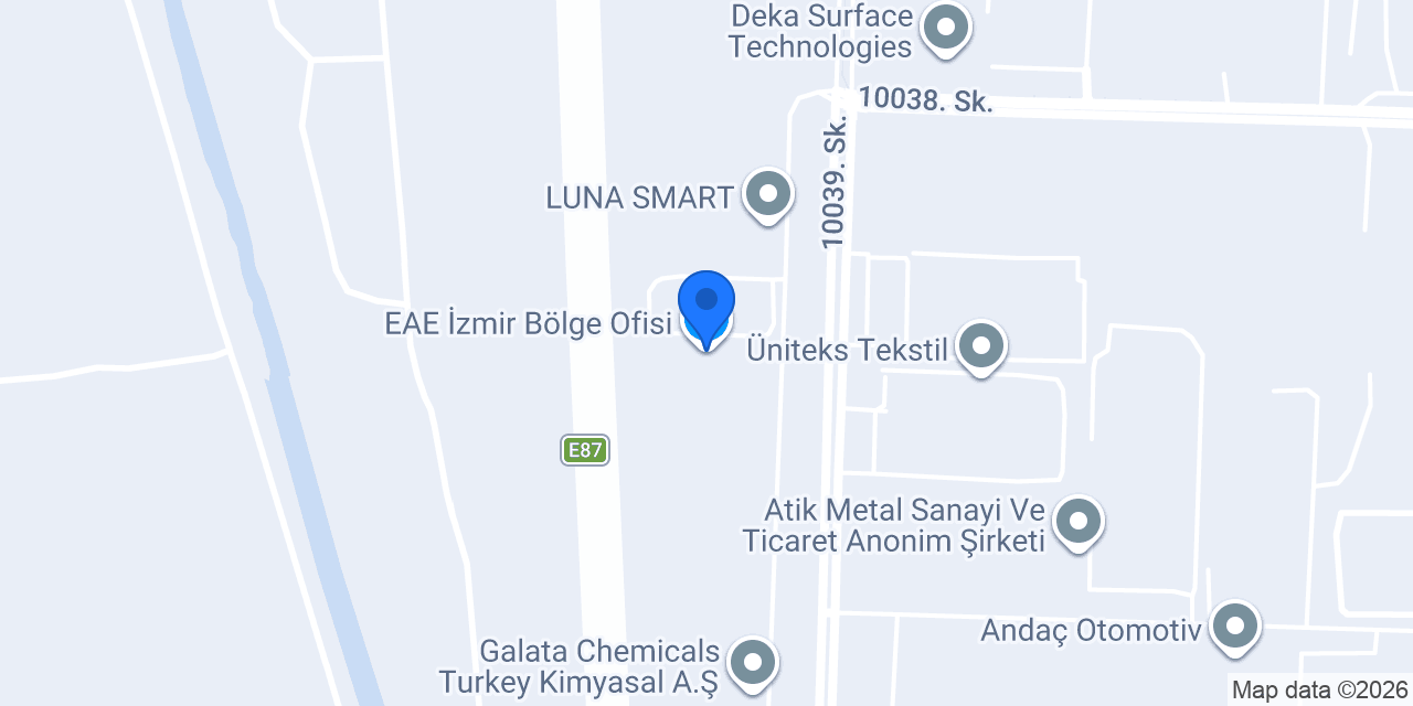EAE İzmir Bölge Ofisi konumu