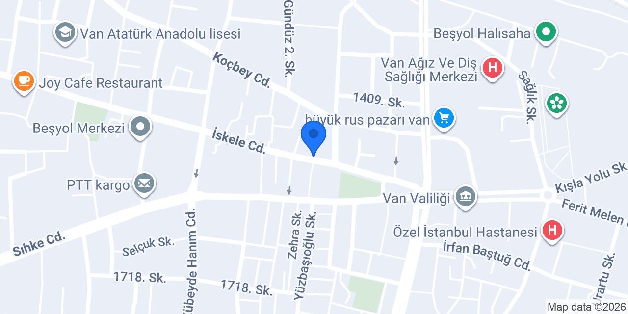 Van Taksi Merkez konumu