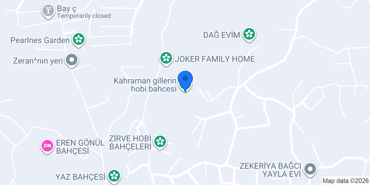 Kahraman gillerin hobi bahcesi konumu