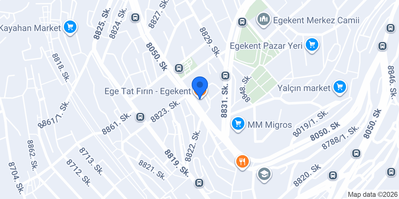 Ege Tat Fırın - Egekent konumu