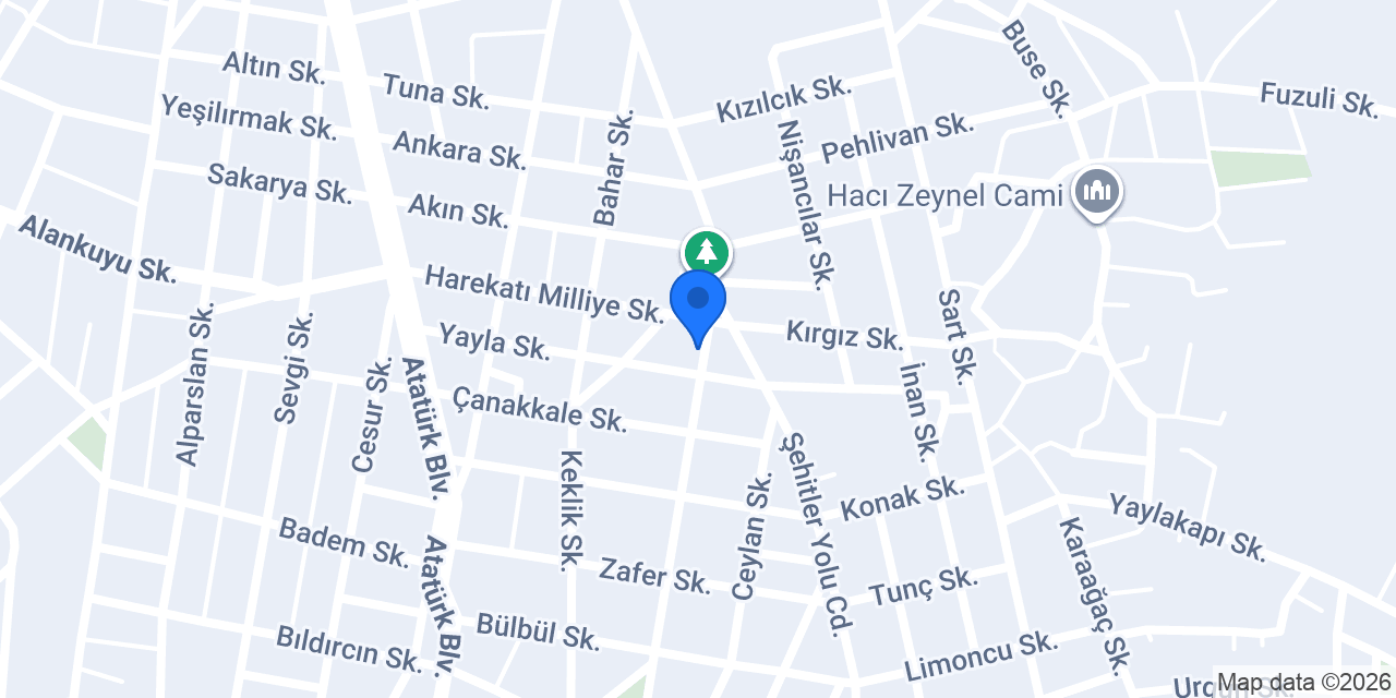 Enes Köfte Salonu konumu