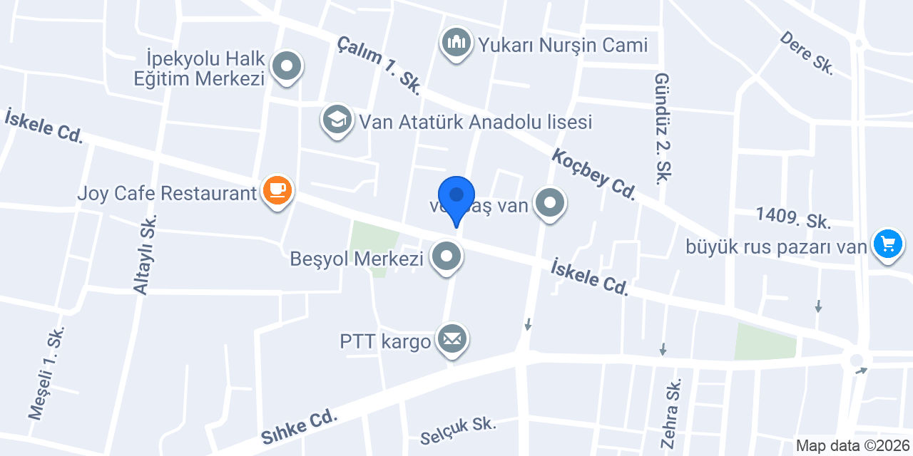 Van Elit Düğün Salonu konumu
