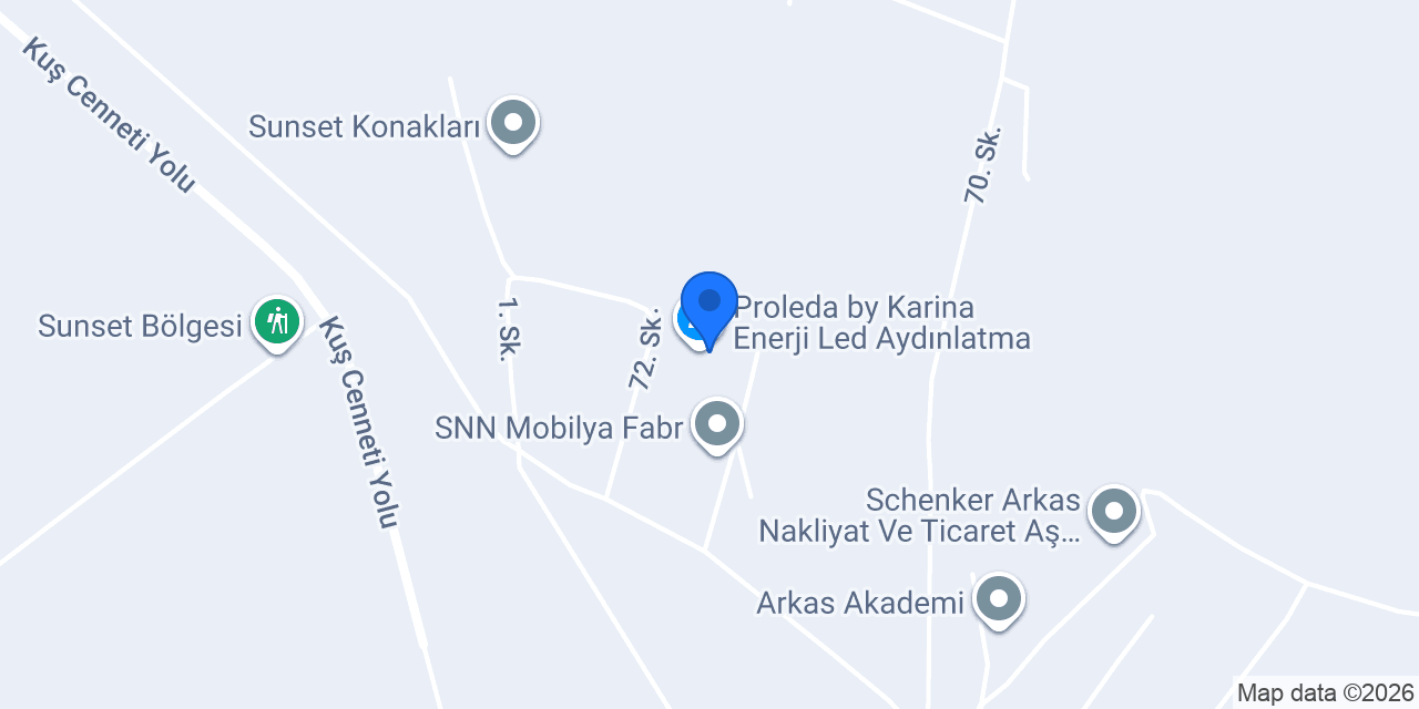 Proleda by Karina Enerji Led Aydınlatma konumu