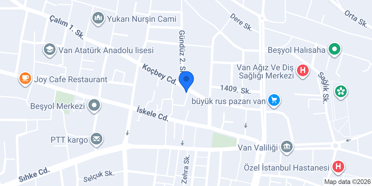 Şahvan Ticaret konumu