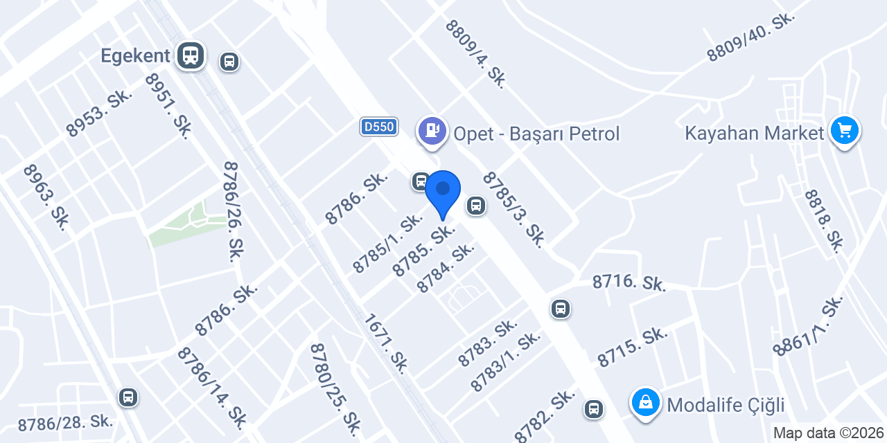 Baran İzmir Oto Lastik konumu