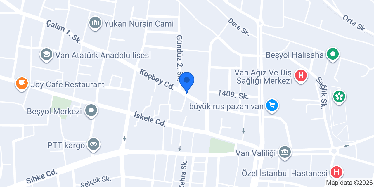 Van Orkide Çiçekçilik konumu