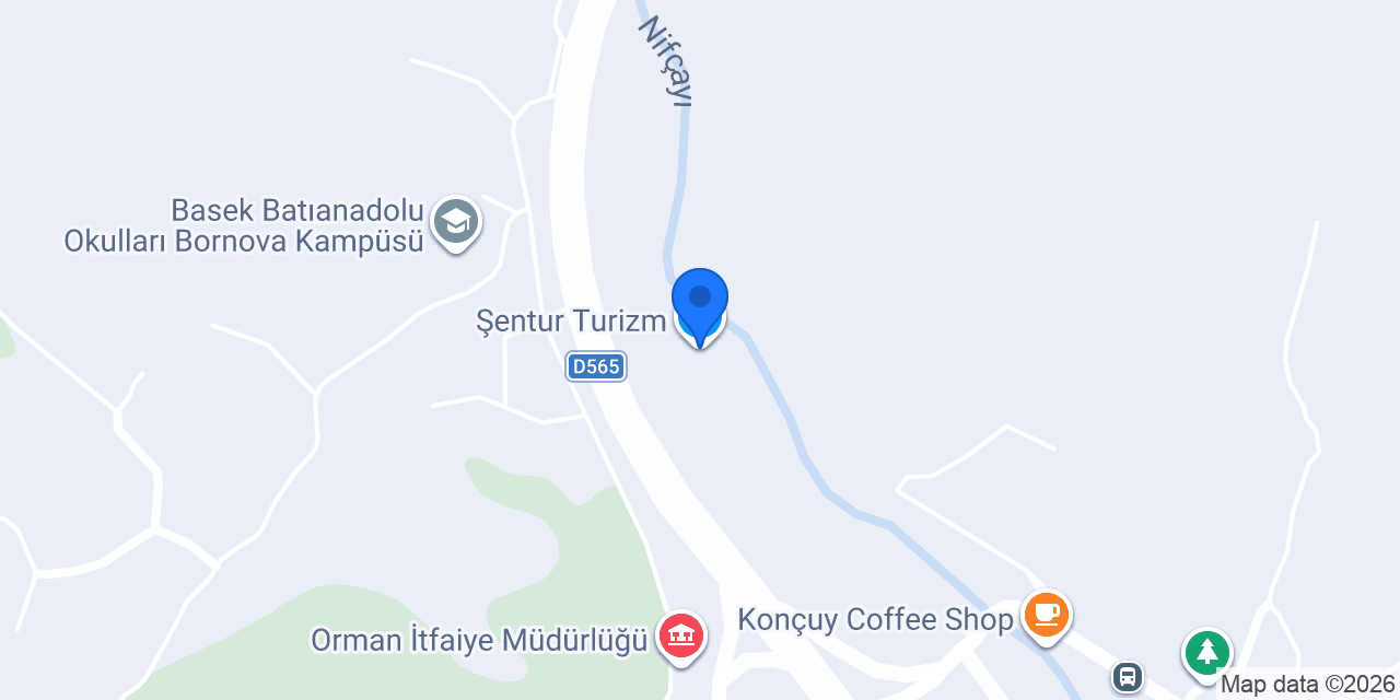 Şentur Turizm konumu