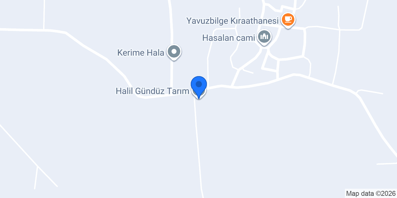 Halil Gündüz Tarım konumu