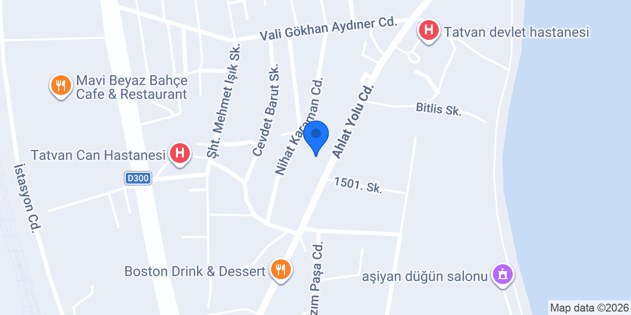 Tatvan Garantili Arabam Oto Ekspertiz konumu