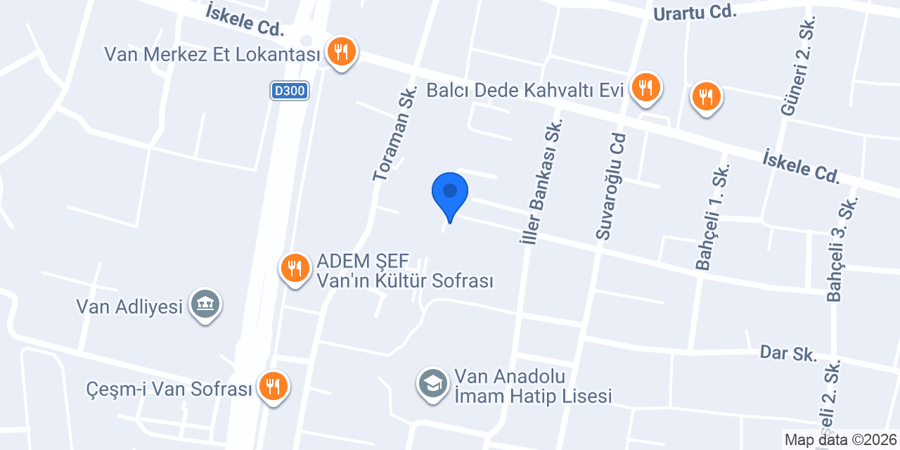 ÖZEL VAN ÇOCUK ÜNİVERSİTESİ KREŞ VE GÜNDÜZ BAKIMEVİ konumu