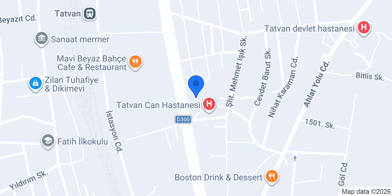 Tatvan Evim 7/24 Cafe & Restaurant konumu