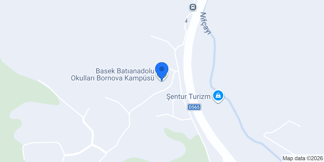 Basek Batıanadolu Okulları Bornova Kampüsü konumu