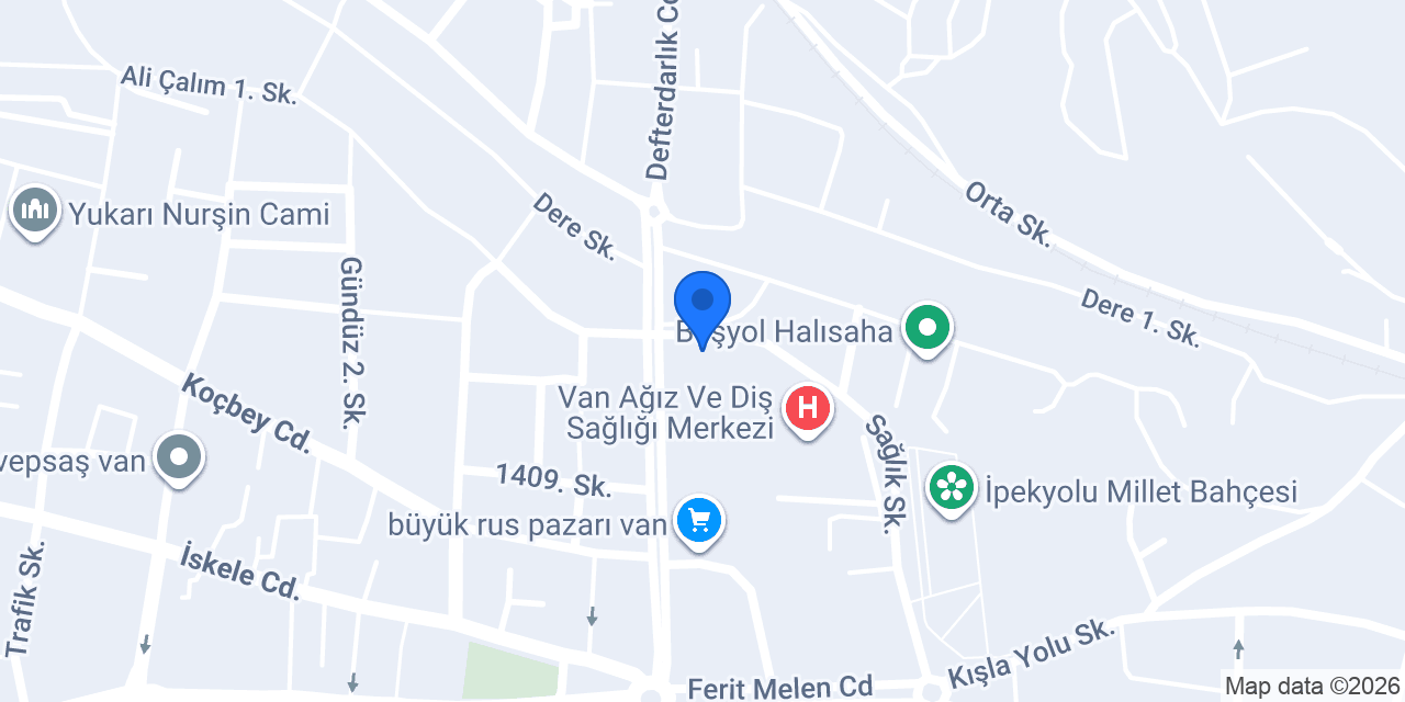 Vanjet Rent A Car konumu
