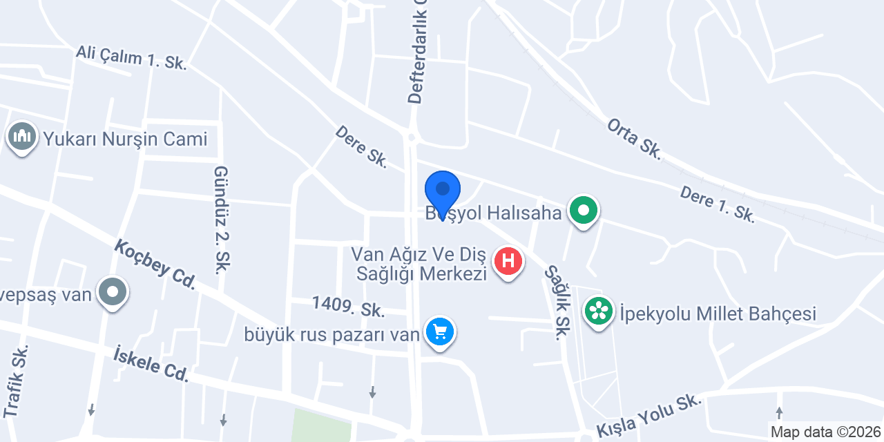 Van Eylül çiçekçilik konumu