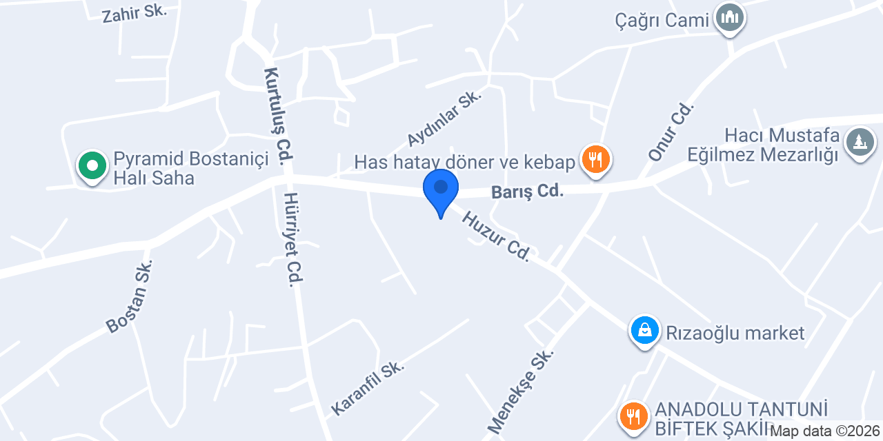 Bostaniçi Anaokulu konumu