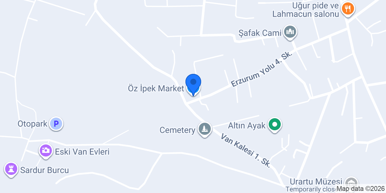 Öz İpek Market konumu